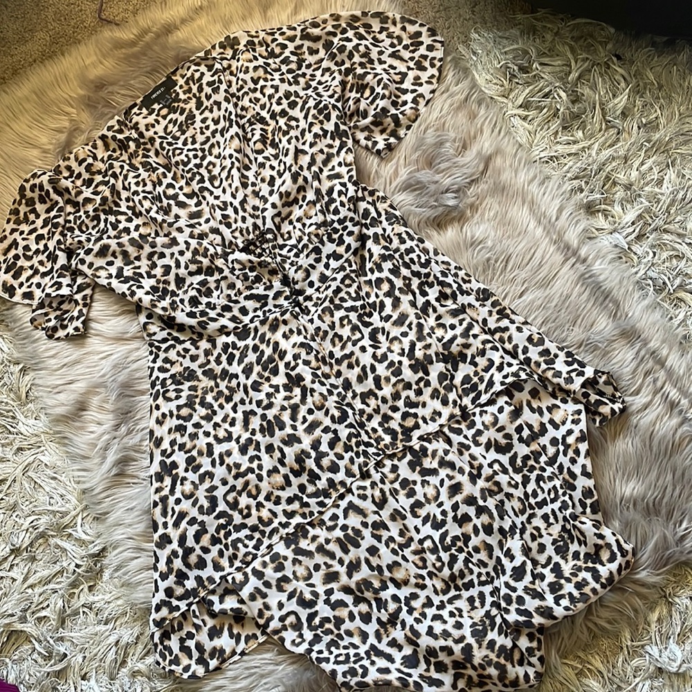 🌵3 for $15🌵 Sheer Animal Print Duster 🐆 Forever21+